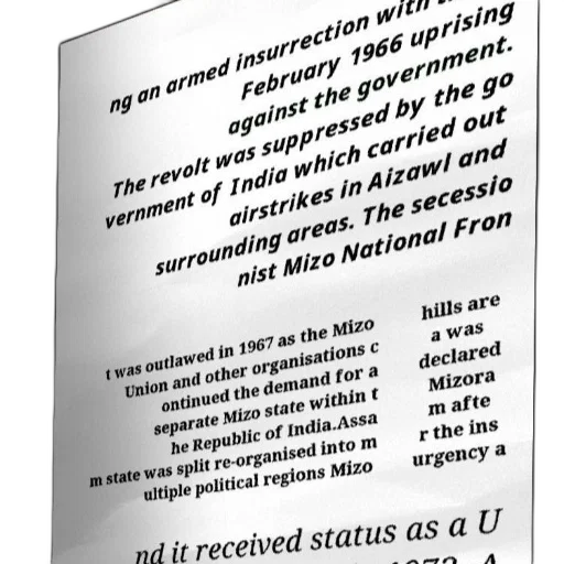 image, contains, text, discussing, history, mizo, national, front transparent PNG cut-out