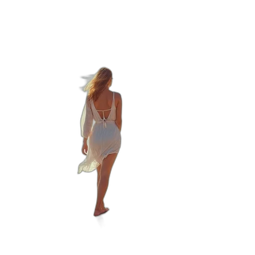 dress, umbrella, hair, creature transparent PNG cut-out