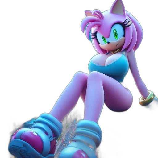 staff, creature, robot, animal, 3d render, concept art, vaporwave, fantasy art transparent PNG cut-out
