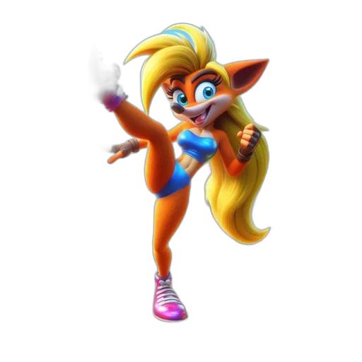 staff, concept art, 3d render, cartoon, fantasy art, animated, fox, character transparent PNG cut-out