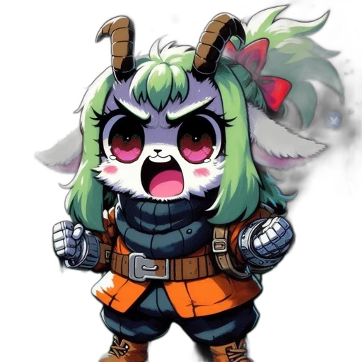 creature, staff, animal, dragon, pixel art, concept art, anime, cyberpunk transparent PNG cut-out