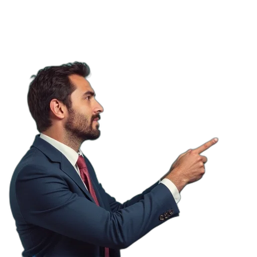 staff, jacket, face, weapon transparent PNG cut-out