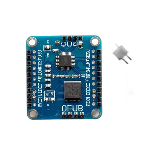 robot, blue, printed, circuit, board, pcb, various, electronic transparent PNG cut-out