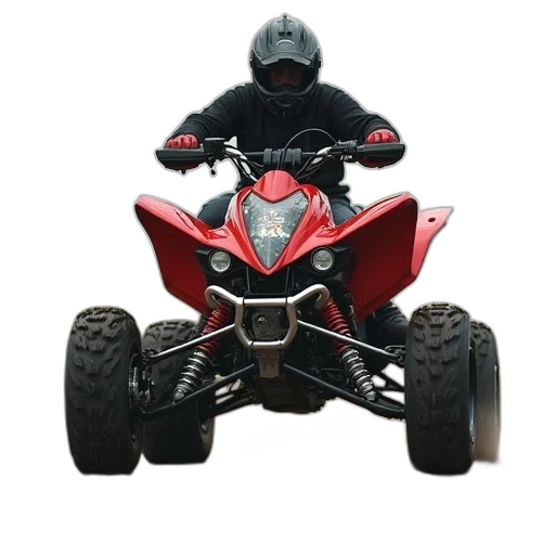 3d render, photorealistic, quadbike, motor transparent PNG cut-out