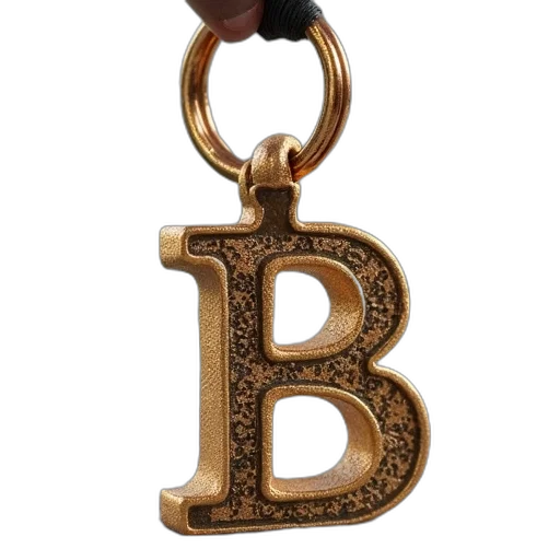 jewelry, staff, 3d render, home, keychain, choose, any, letter transparent PNG cut-out