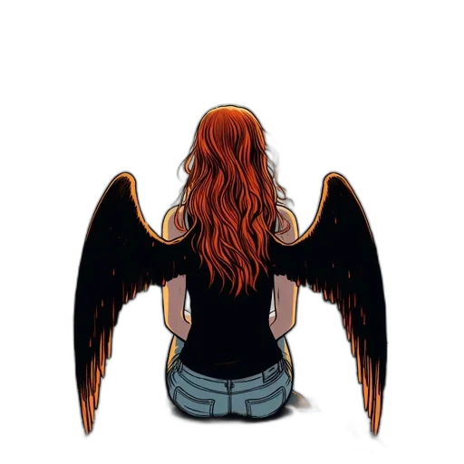 jacket, comic book art, cartoon, concept art, pixel art, ethereal, female, figure transparent PNG cut-out