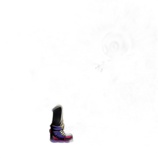 shoes, weapon, staff, hat, pixel art, concept art, 3d render, fantasy art transparent PNG cut-out