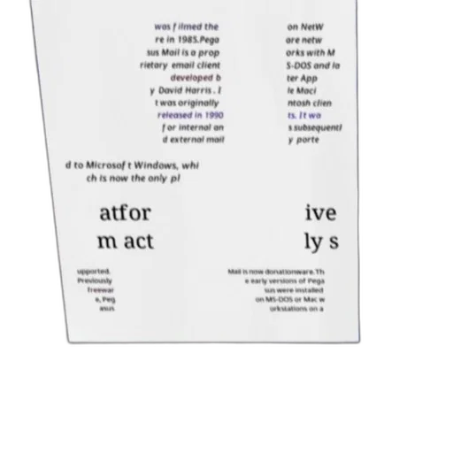 3d render, monochrome, screenshot, wikipedia, article, about, pegasus, mail transparent PNG cut-out