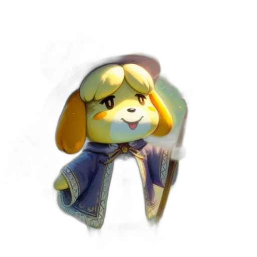 staff, mask, animal, weapon, 3d render, concept art, pixel art, watercolor transparent PNG cut-out