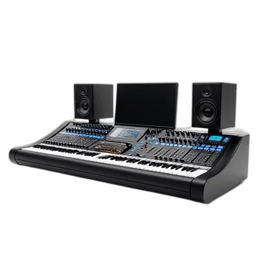 professional, audio, mixing, console, sleek, modern, design, variety transparent PNG cut-out