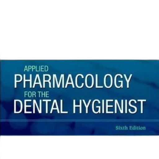 applied, pharmacology, dental, hygienist, sixth, edition, book, cover transparent PNG cut-out