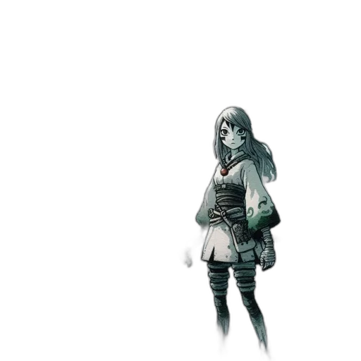 staff, weapon, creature, dress, concept art, pixel art, fantasy art, 3d render transparent PNG cut-out