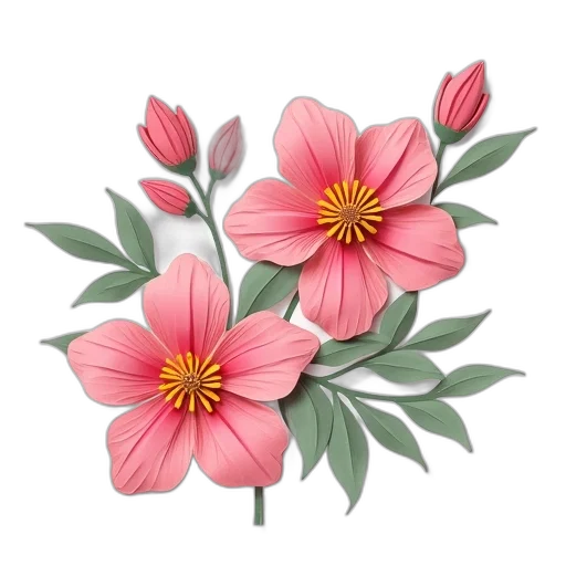 flower, crown, jewelry, photorealistic, 3d render, watercolor, oil painting, pastel transparent PNG cut-out