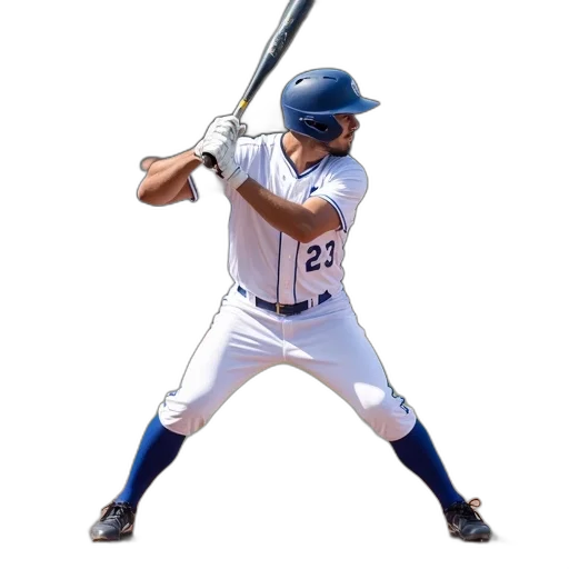 staff, weapon, sword, 3d render, photorealistic, baseball, player, batting transparent PNG cut-out