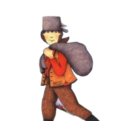 hat, staff, jacket, robot, concept art, cartoon, 3d render, pixel art transparent PNG cut-out