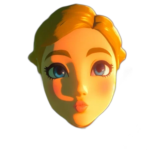 face, mask, crown, staff, 3d render, concept art, pixel art, cartoon transparent PNG cut-out
