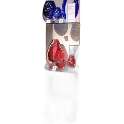 jewelry, shoes, bottle, display, case, filled, colorful, glass transparent PNG cut-out