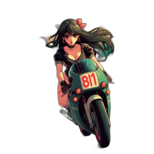weapon, dress, concept art, anime, pixel art, comic book art, green, red transparent PNG cut-out