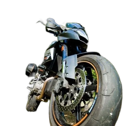 weapon, photorealistic, 3d render, concept art, sleek, black, motorcycle, large transparent PNG cut-out