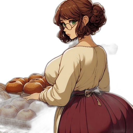 dress, food, staff, concept art, fantasy art, pixel art, anime, snow transparent PNG cut-out