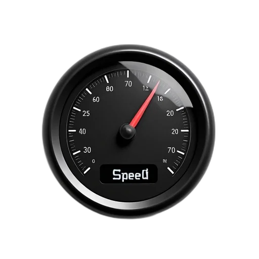 weapon, black, speedometer, strap, displayed, against, white, background transparent PNG cut-out