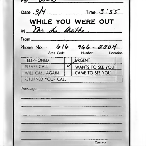 jacket, staff, message, slip, march, 4th, 1983, indicating transparent PNG cut-out