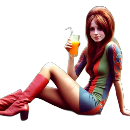 dress, photorealistic, fantasy art, comic book art, concept art, colorful, neon, woman transparent PNG cut-out