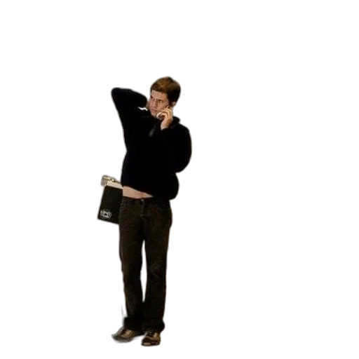 staff, jacket, umbrella, 3d render, concept art, photorealistic, pixel art, man transparent PNG cut-out