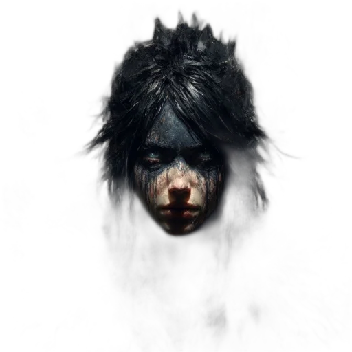 mask, creature, face, animal, concept art, photorealistic, fantasy art, 3d render transparent PNG cut-out