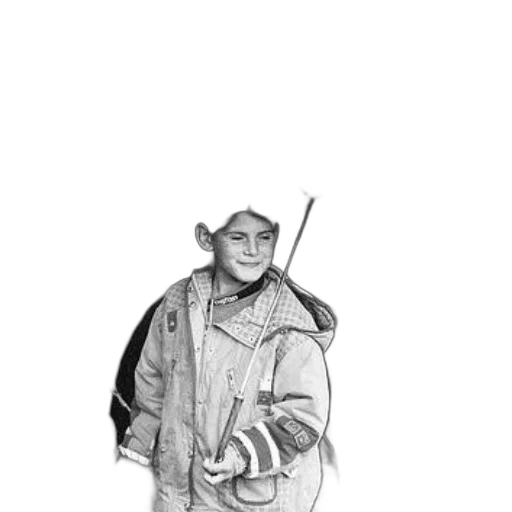 staff, jacket, creature, face, concept art, pencil sketch, fantasy art, photorealistic transparent PNG cut-out