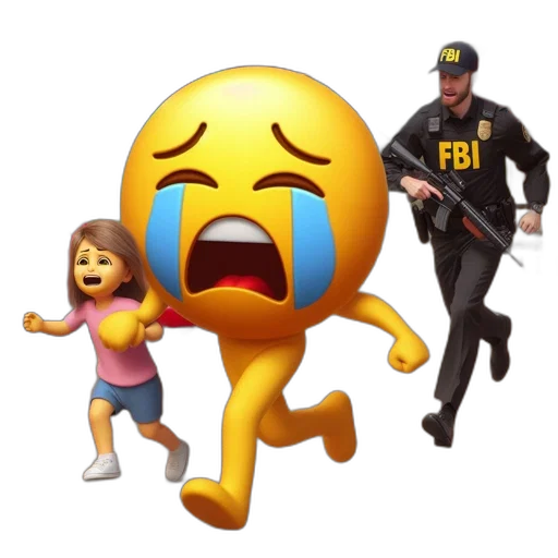 weapon, concept art, pixel art, cartoon, emoticon, cries, while, holding transparent PNG cut-out