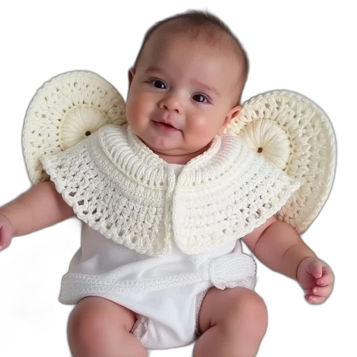 crochet, angel, wings, baby transparent PNG cut-out