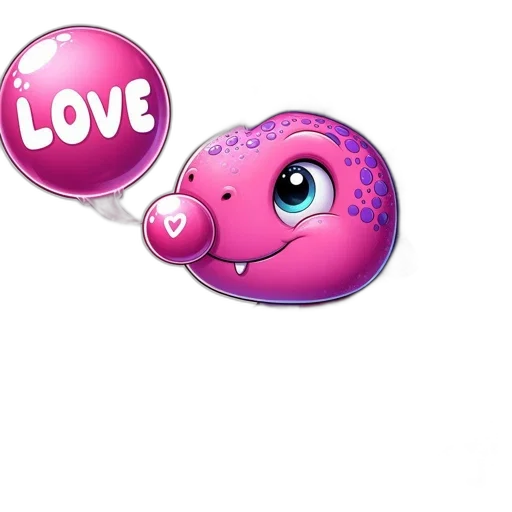 3d render, cartoon, concept art, photorealistic, animated, pink, dinosaur, expressive transparent PNG cut-out