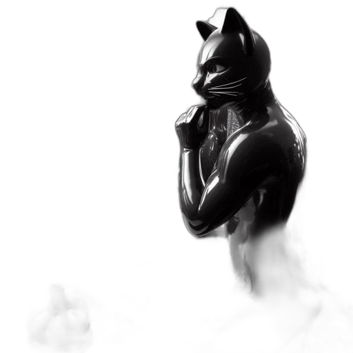 mask, animal, creature, robot, fantasy art, concept art, photorealistic, 3d render transparent PNG cut-out