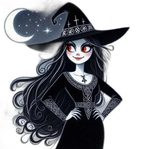 hat, dress, staff, mask, fantasy art, cartoon, concept art, pixel art transparent PNG cut-out