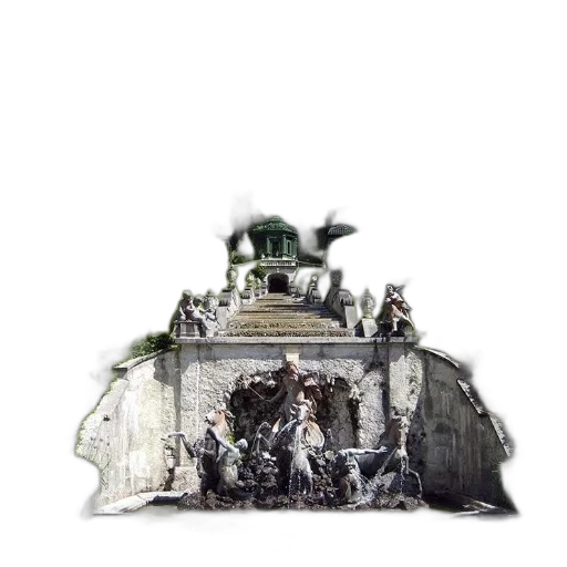 building, crown, hat, weapon, concept art, 3d render, photorealistic, watercolor transparent PNG cut-out