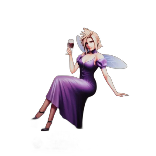 dress, staff, weapon, concept art, 3d render, pixel art, cartoon, poster transparent PNG cut-out