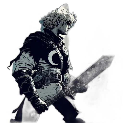 sword, weapon, jacket, dragon, concept art, fantasy art, comic book art, cyberpunk transparent PNG cut-out