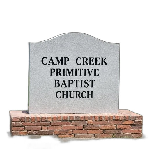 stone, monument, inscription, camp, creek, primitive, baptist, church transparent PNG cut-out