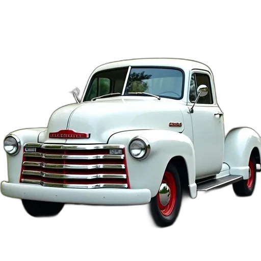 car, photorealistic, 3d render, concept art, white, pickup, truck, chrome transparent PNG cut-out
