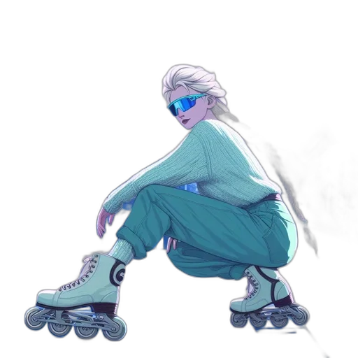 shoes, jacket, robot, creature, vaporwave, concept art, watercolor, cyberpunk transparent PNG cut-out