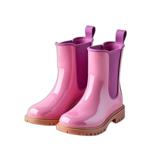 shoes, 3d render, photorealistic, vaporwave, concept art, pastel, pair, pink transparent PNG cut-out