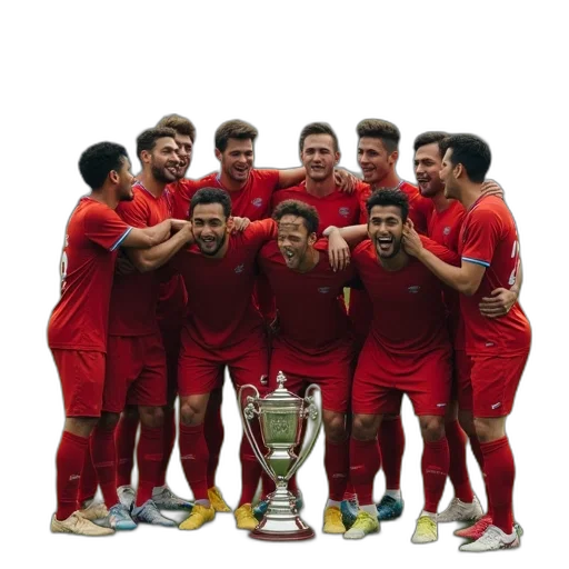 staff, crown, men, soccer, team, celebrates, title, victory transparent PNG cut-out