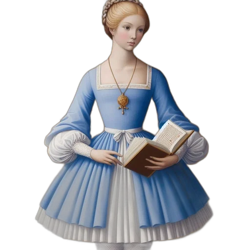 dress, jewelry, crown, hat, 3d render, fantasy art, oil painting, photorealistic transparent PNG cut-out