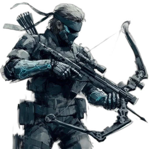 weapon, robot, concept art, comic book art, fantasy art, pixel art, blue, futuristic transparent PNG cut-out