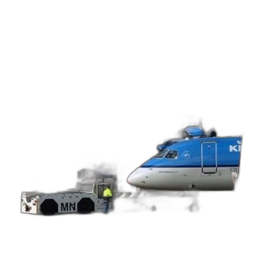 robot, weapon, 3d render, concept art, klm, airplane, parked, tarmac transparent PNG cut-out