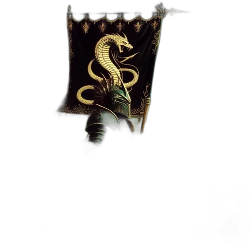 dragon, staff, crown, mask, fantasy art, concept art, watercolor, pixel art transparent PNG cut-out