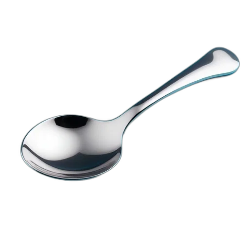 food, weapon, staff, jewelry, 3d render, photorealistic, silver, spoon transparent PNG cut-out