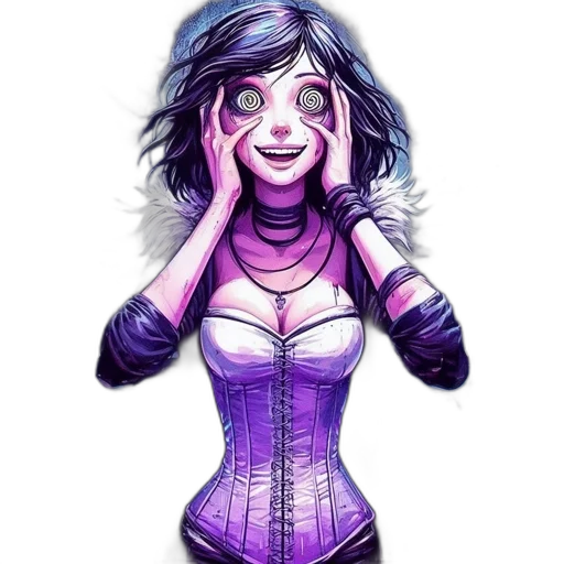 mask, face, dress, robot, comic book art, concept art, cyberpunk, fantasy art transparent PNG cut-out