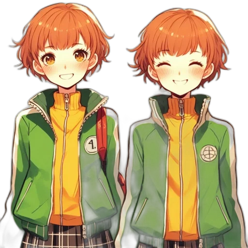 jacket, face, staff, anime, pixel art, concept art, cartoon, green transparent PNG cut-out